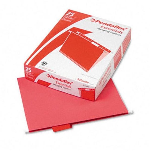 Pendaflex Pendaflex 81608 Hanging File Folders- 1/5 Tab- Letter- Red- 25/Box 81608
